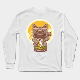 Tiki Kitty Long Sleeve T-Shirt